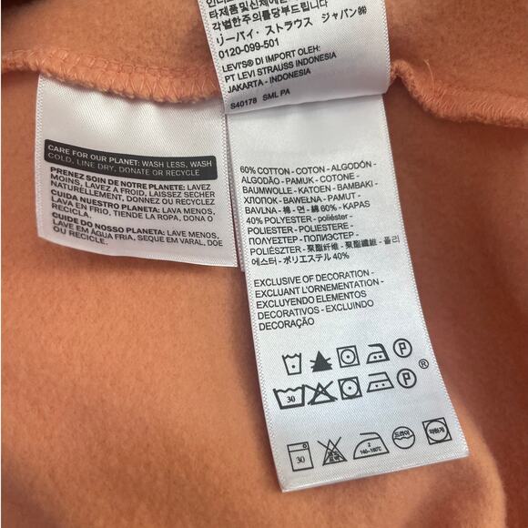 Levis Pullover Orange Jacket - Picture 3 of 4